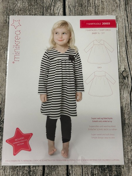 Schnittmuster T-Shirtkleid (6 Monate - 3 JAHRE)