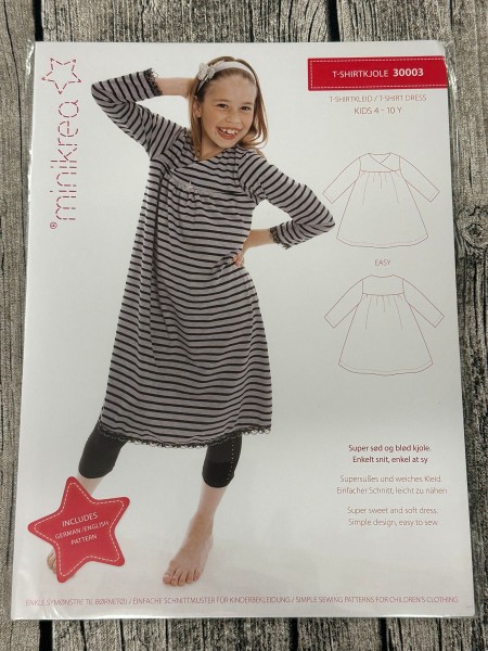 Schnittmuster T-Shirtkleid (4 - 10 JAHRE)